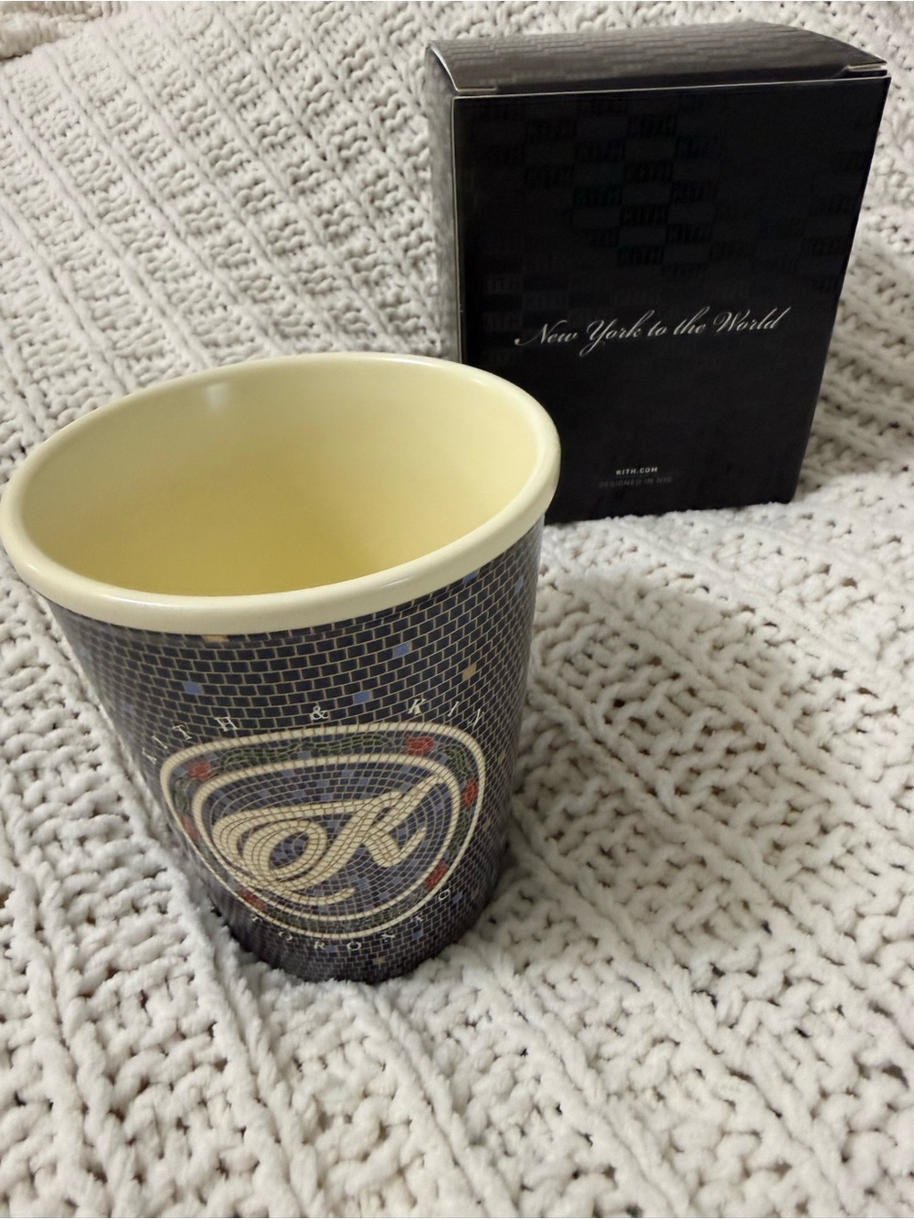 Kith Black and Cream Ceramic Mug